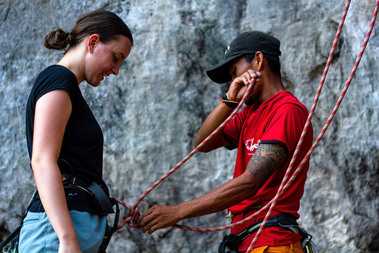 Krabi: Full-Day Rock Climbing Course at Railay Beach Hotel round-trip from/to Klong Muang & Tubkaek Beach