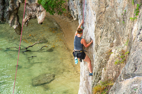 Krabi: Full-Day Rock Climbing Course at Railay Beach Meet at Ao Nam Mao Pier