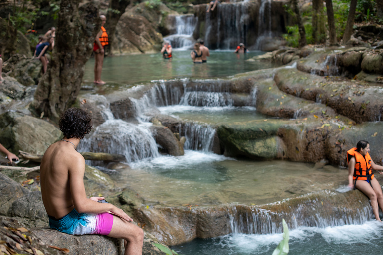 Bangkok: santuario de elefantes y cascada de ErawanTour privado desde Bangkok