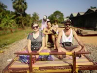 Bamboo Train Rice Field Killing Cave Bat Cave & Sun Set - Housity