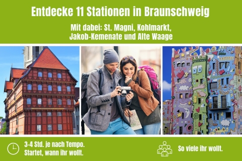 Braunschweig: zelfgeleide speurtochtincl. verzending binnen Duitsland