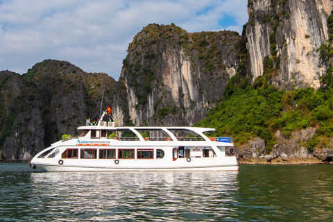 Depuis Hanoi : Croisière d'un jour dans la baie d'Ha Long avec kayak et île