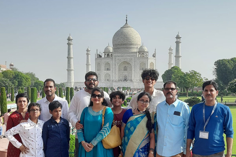 Desde Delhi: Excursión de un día sin colas al Taj Mahal y al Fuerte de AgraPaquete Todo Incluido