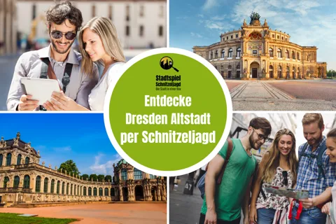 Dresden: Visita autoguiada à Cidade Velha com caça ao tesouro