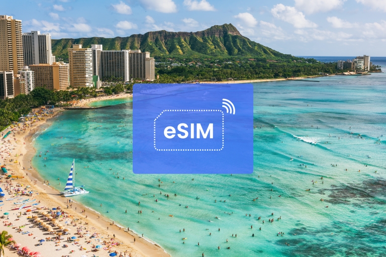Honolulu, Hawaï: eSIM-roamingdataplan VS/N-Amerika5 GB/ 30 dagen: 3 landen in Noord-Amerika