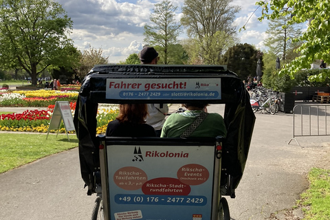 Köln: Rickshaw picknick och park tur, 2 persRickshaw för 2 personer