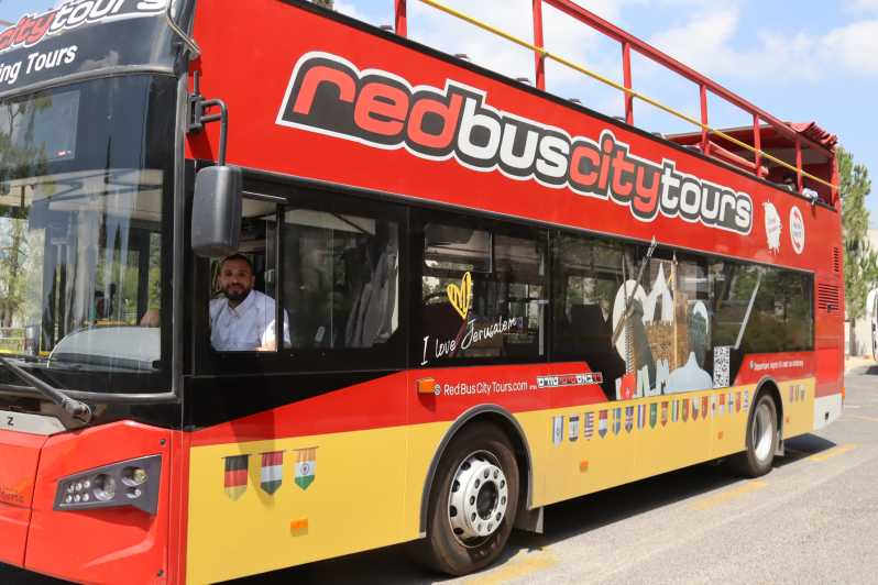 Jerusalem: Hop-On Hop-Off Red Bus City Tour