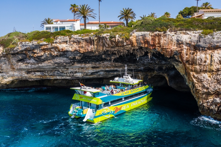 From Cala Millor: East Coast Glass-Bottom Boat Trip Sea Adventure - From Cala Millor 3-Hour Boat Tour