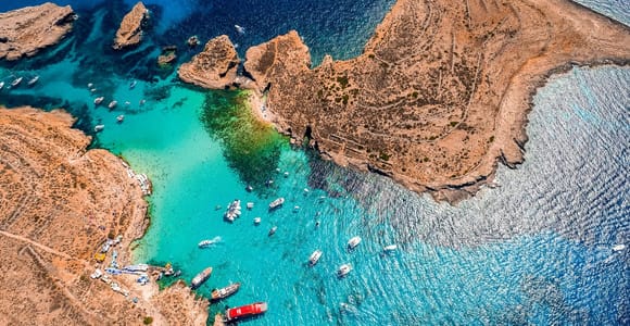 Sliema: Gozo/Comino Blue Lagoon Gulet Cruise w/ Lunch+Drinks
