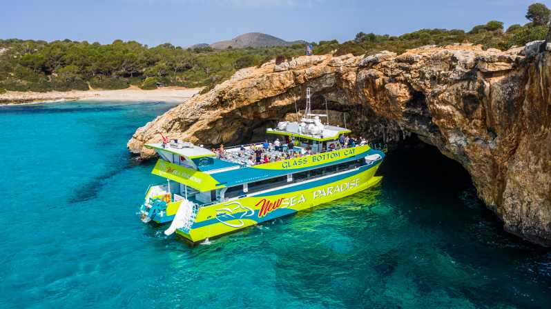 From Calas de Mallorca: Scenic Glass Bottom Boat Tour