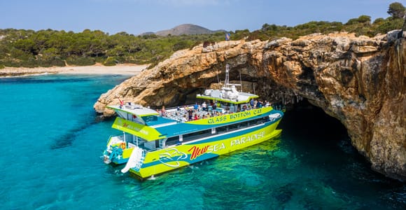Ab Calas de Mallorca: Tour mit dem Glasbodenboot