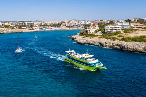 Desde Porto Cristo: Paseo en barco con fondo de cristal por la costa esteDesde Porto Cristo: Excursión en barco de 2 horas