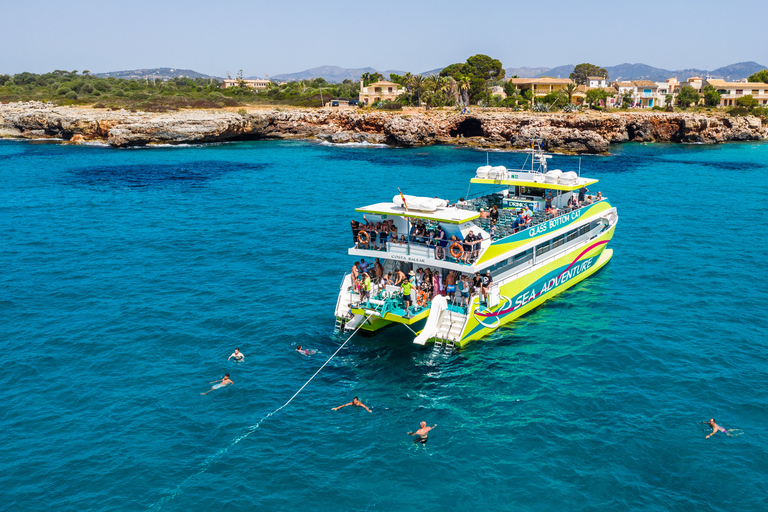 From Porto Cristo: East Coast Glass-Bottom Boat Trip From Porto Cristo: 2-Hours Boat Trip