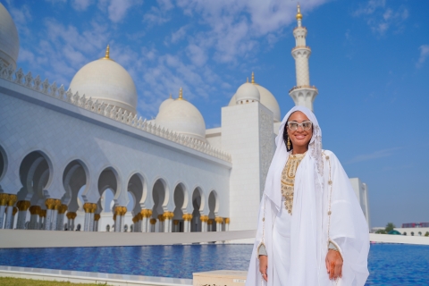 Desde Dubái: tour de un día a Abu Dabi con Louvre y MezquitaTour en grupo reducido en inglés