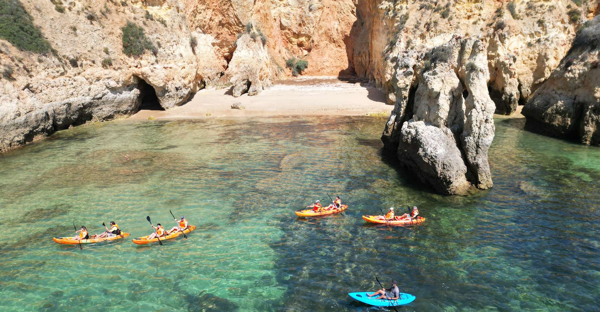 Praia do Vau -Kayak Cave and Cliff Tour - Alvor and Portimão - Housity