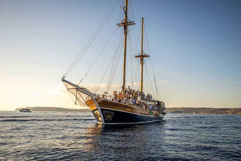 Sliema: Gozo, Comino & Blue Lagoon Gullet Cruise with Lunch