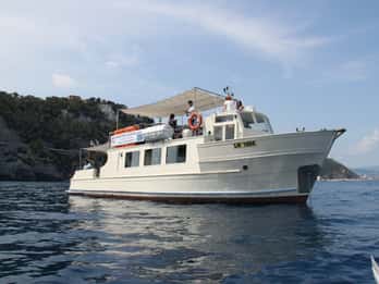 Escapada a la isla de Bergeggi: tour panorámico en barco con parada para nadar