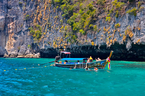 From Phuket: Day Trip to Phi Phi with Private Longtail Tour From Phuket: Phi Phi Day Trip with Private Longtail Tour