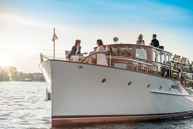 Visit Berlin Flagship Boat Sightseeing on Electric Motor Yacht in Berlin