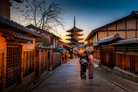 1 dia de Osaka a Kyoto: Tour pelos templos, castelos e cultura