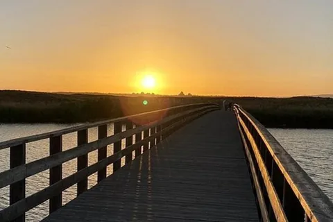 Tour della costa al tramonto con champagne e cena