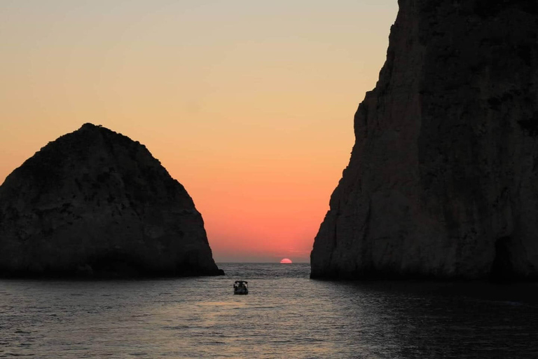 Zakynthos: Mizithres Sunset Cruise with Swimming &amp; Turtles