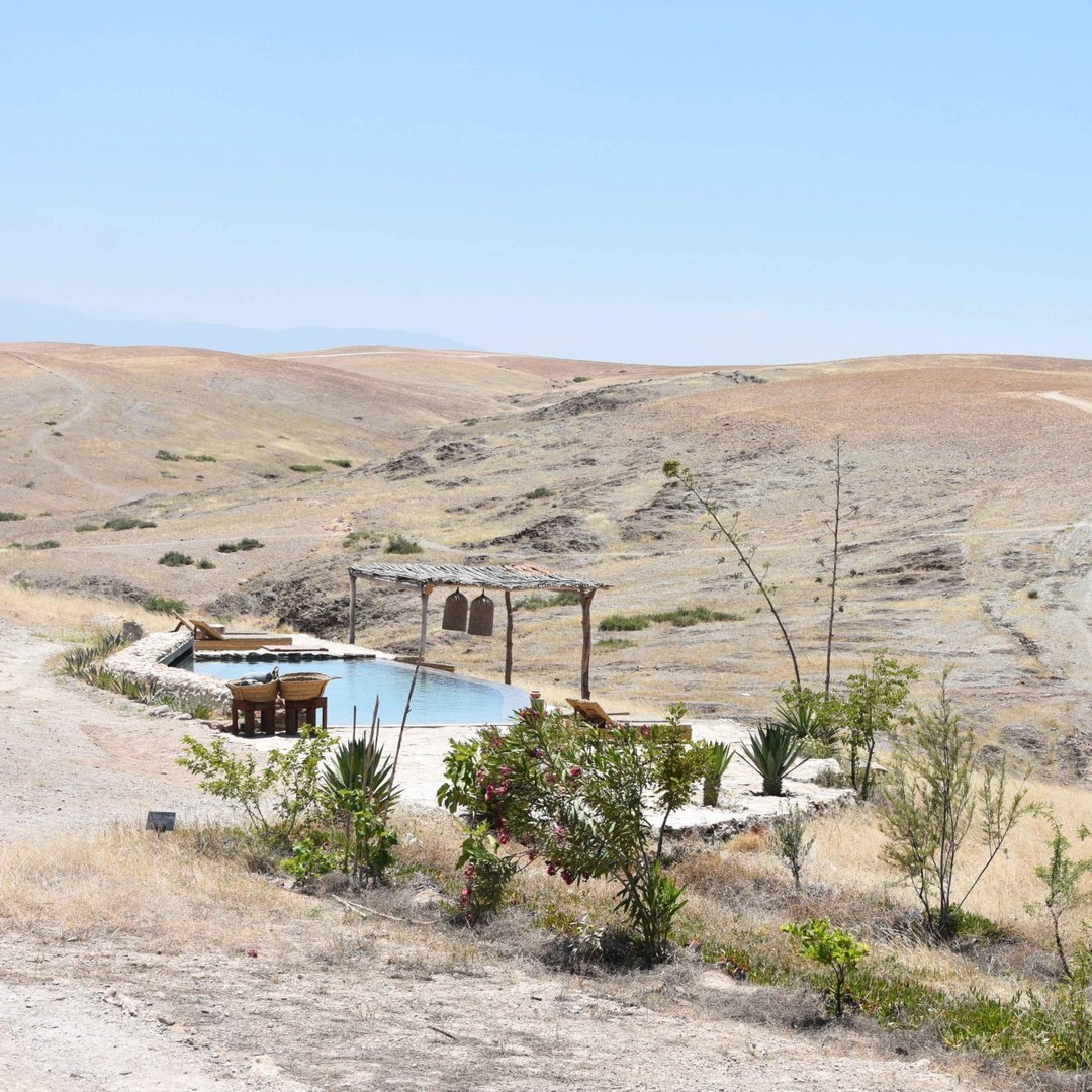 Marrakech : Excursion privée d'une journée dans le désert d'Agafay et les montagnes de l'Atlas - dromadaire
