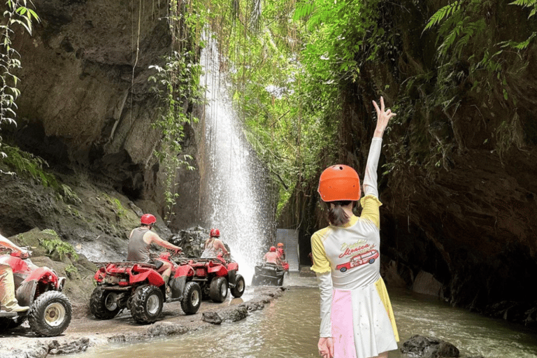 Ubud : Quad Atv Wasserfälle & Barong Höhlen