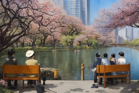Tokio: Ueno Park zelfgeleide tour met audiogids