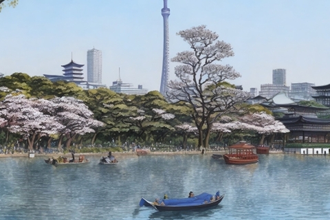 Tokio: Ueno Park zelfgeleide tour met audiogids