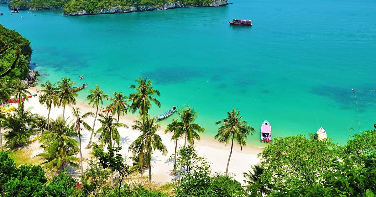 Samui Angthong Marine Park Boat Tour w/ Transfer and Meals GetYourGuide