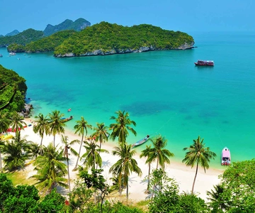 Samui: Angthong Marine Park Boat Tour w/ Transfer and Meals