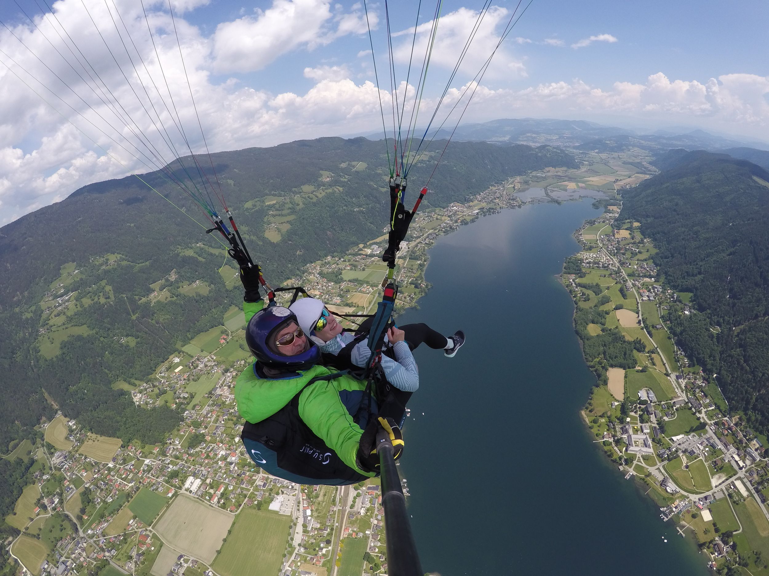 Kärnten/Ossiachersee: Paragleiten "Thermikflug"
