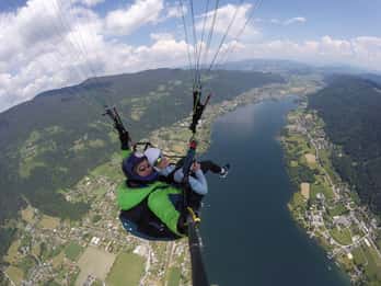 Kärnten/Ossiachersee: Paragleiten "Thermikflug"