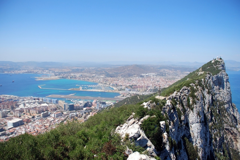 De Málaga: visite d'une journée complète du rocher de Gibraltar avec busDépart de Torremolinos