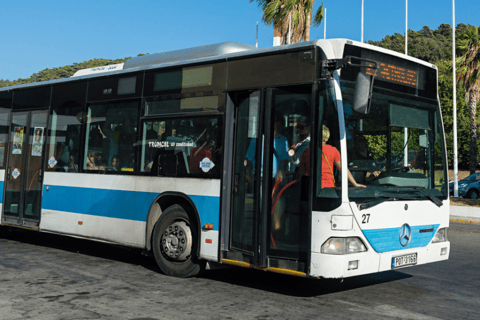 Rodes: Transfer de ônibus de/para o Aeroporto de RodesDe Rodes para o Aeroporto de Rodes