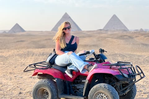 Giza: Sunset Over Pyramids with Quad Bike
