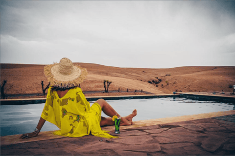 Jantar mágico no deserto de Agafay e pôr do sol de Marrakech