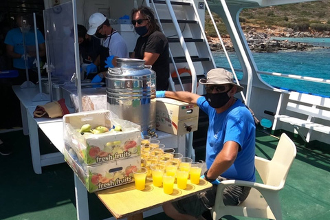 Heraklion: Spinalonga & Agios Nikolaos Kreuzfahrt mit BBQ MittagessenAbholung von: Heraklion, Amoudara,Agia Pelagia&Kokini Hani