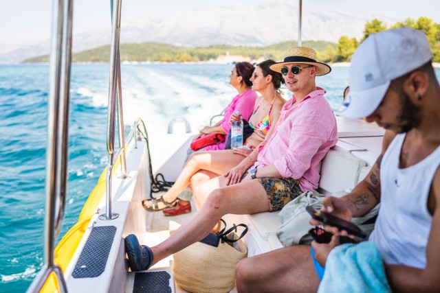 Korčula: dagticket hop-on, hop-off-tour voor 3 eilanden