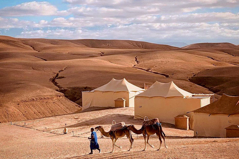 Desde Marrakech : Paseo en camello al atardecer en el desierto de AgafayPaseo en camello al atardecer en el desierto de Agafay