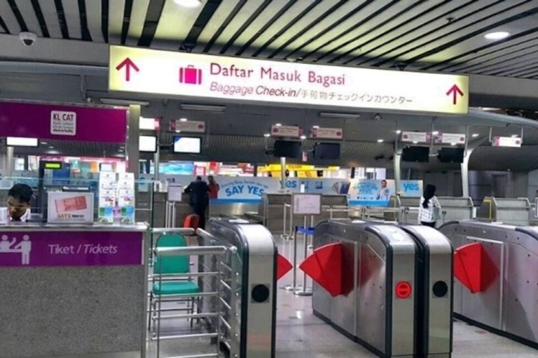 Flughafen Kuala Lumpur: Zugtransfer zum/vom KL SentralEinfach von Kuala Lumpur Flughafen T1 nach KL Sentral Station