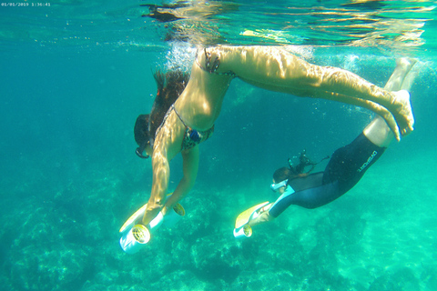 De Sesimbra: Exclusivo!!! Passeio de barco com snorkel e scooter no marDe Sesimbra: Novidade! Experiência de mergulho com scooter no mar