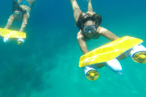 From Sesimbra: Exclusive!!! Sea Scooter Snorkeling boat Tour