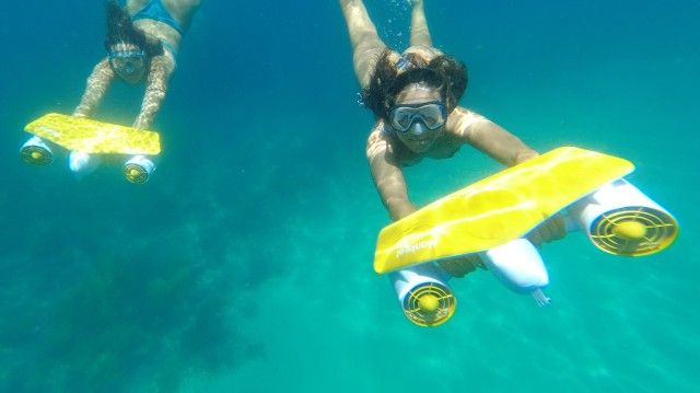 Visit From Sesimbra: Exclusive!!! Sea Scooter Snorkeling boat Tour in Gorbeia Natural Park