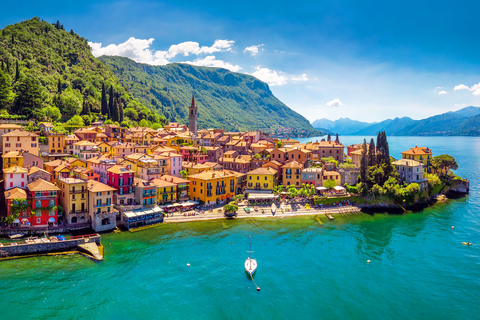 Från Milano: Liten grupp Como, Bellagio, Varenna, båtkryssningGruppresa med mötesplats nära Piazza Duomo