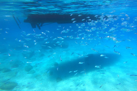 Agios Nikolaos: Crociera a nuoto nelle Grotte Blu e nella Baia di NavagioAgios Nikolaos: grotte blu e crociera nella baia di Navagio