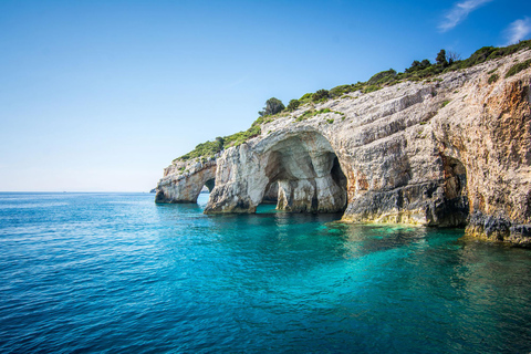 Agios Nikolaos: Cavernas azuis e cruzeiro a nado na baía de NavagioAgios Nikolaos: Blue Caves e Navagio Bay Swim Cruise