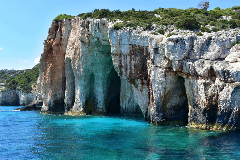 Grottes bleues de Zante et baie de Navagio