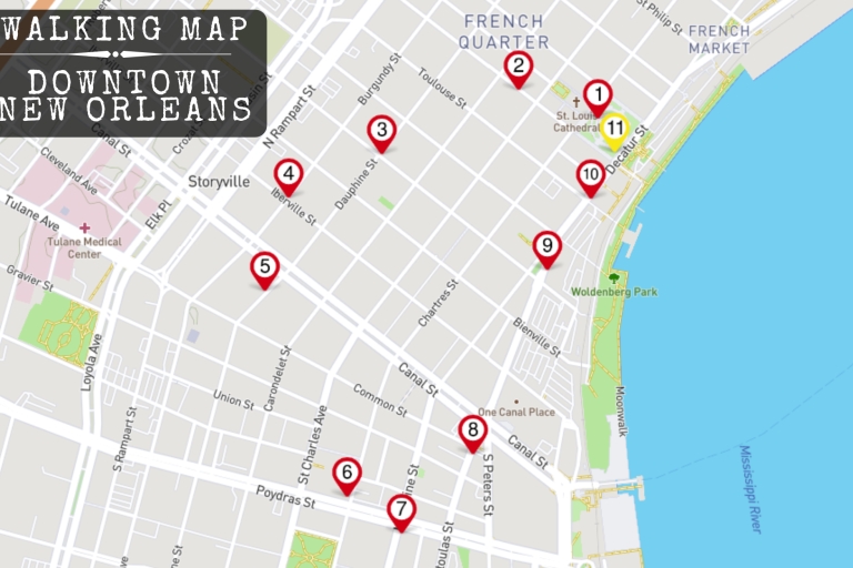 New Orleans: op apps gebaseerd moordmysteriespel met audiogids